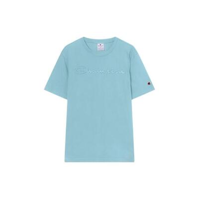 Champion heren t-shirt lichtblauw, 100% katoen, regular fit