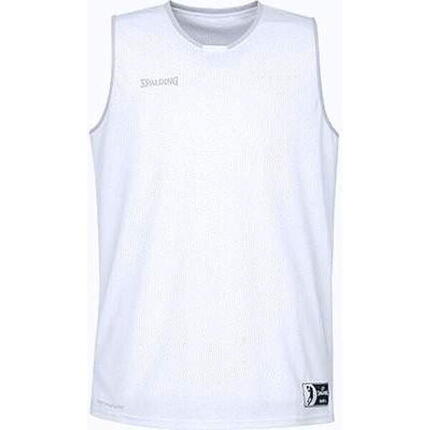 Spalding Move Maillot de Basketball Enfants - Blanc / Argent
