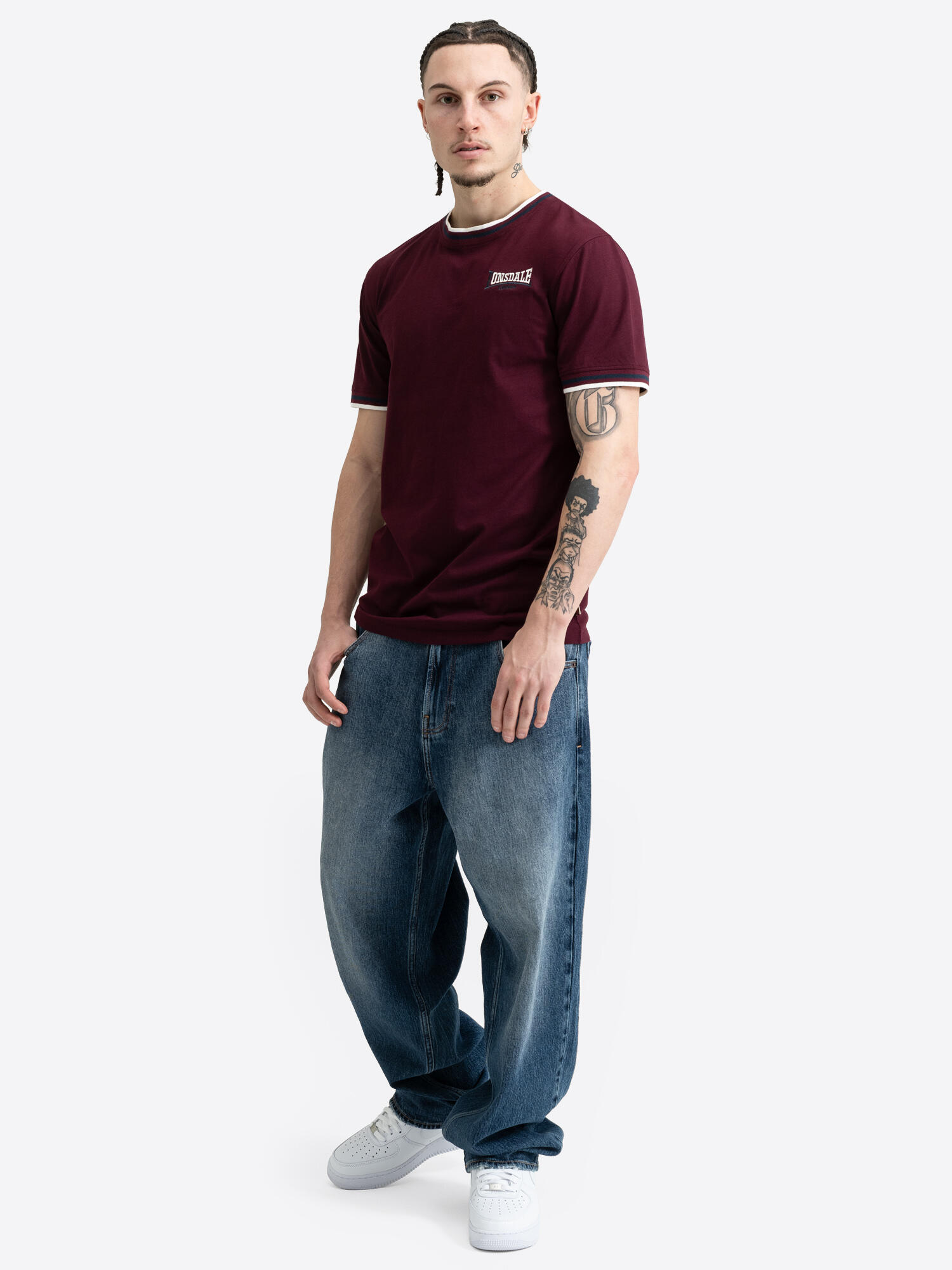 LONSDALE Heren-T-shirt slim fit QUIN 4/6