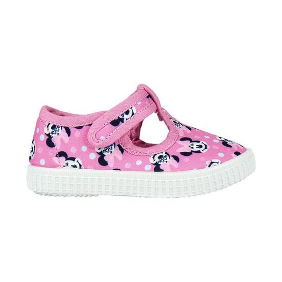 Minnie Fuchsia Canvas-Schuh mit Ösen