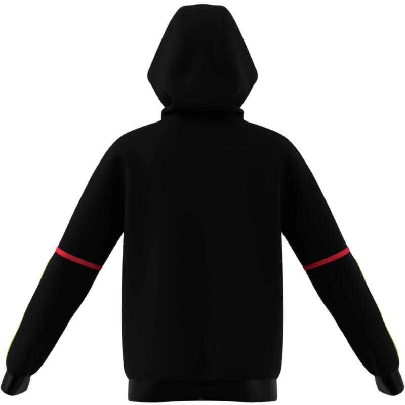 Adidas Junior Unisex Kapuzenpullover KH0461 schwarz mit fluo-Details 2/5