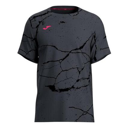 T-shirt noir Joma homme - manches courtes, col rond.