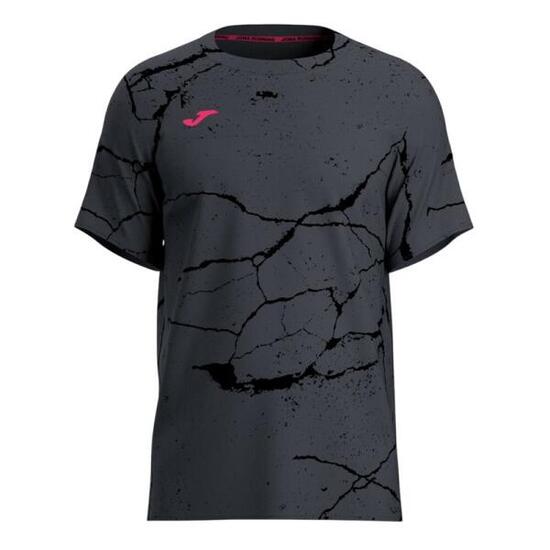 T-shirt noir Joma homme - manches courtes, col rond.