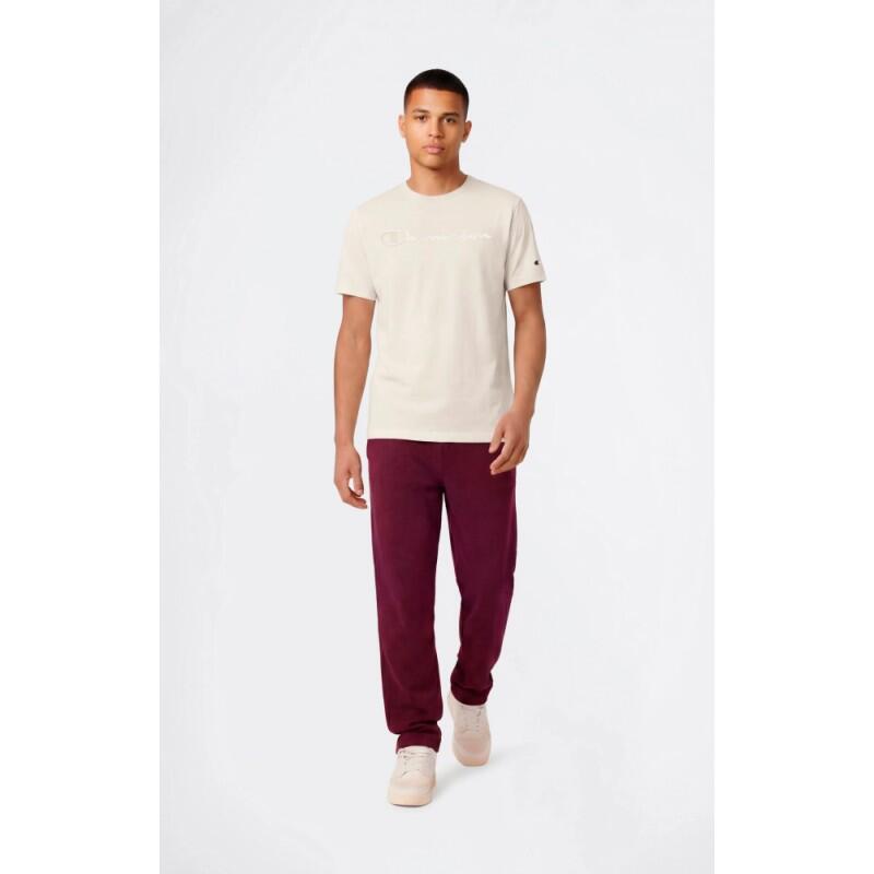 T-shirt Champion beige 100% coton, coupe régulière 3/4