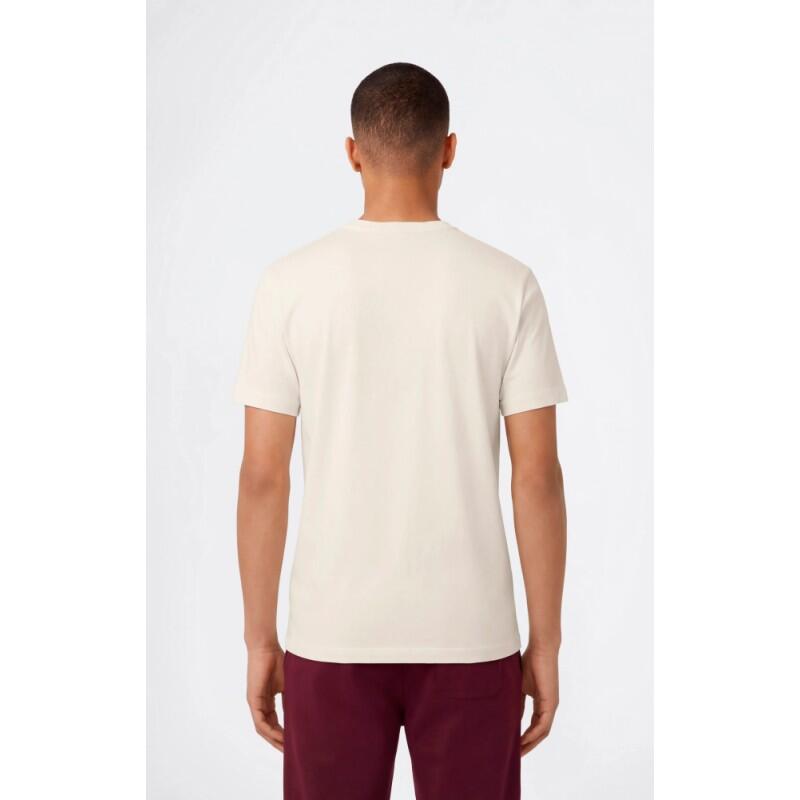 T-shirt Champion beige 100% coton, coupe régulière 4/4