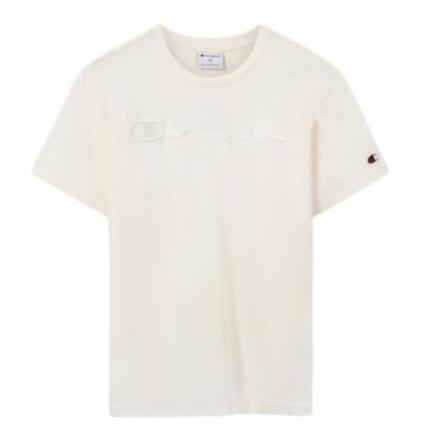 Champion T-Shirt beige 100% Baumwolle, Regular Fit, kurzes Ärmel