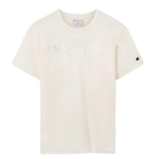 Champion T-Shirt beige 100% Baumwolle, Regular Fit, kurzes Ärmel