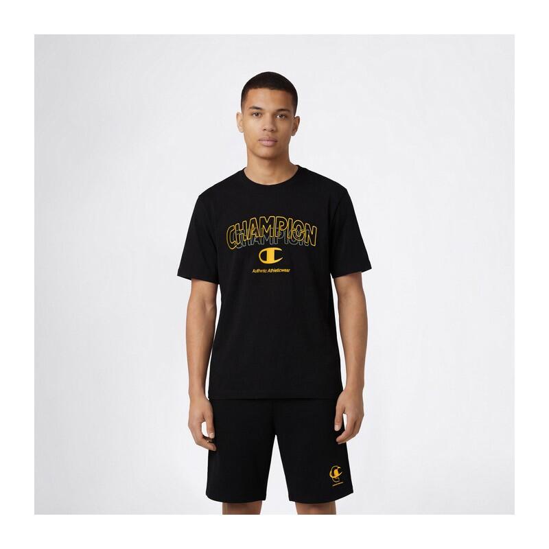 T-shirt Champion noir homme SS Tee 222279-KK001 3/4
