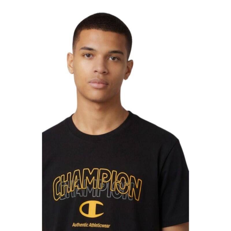 T-shirt Champion noir homme SS Tee 222279-KK001 4/4