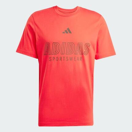 T-shirt adidas rouge pour homme