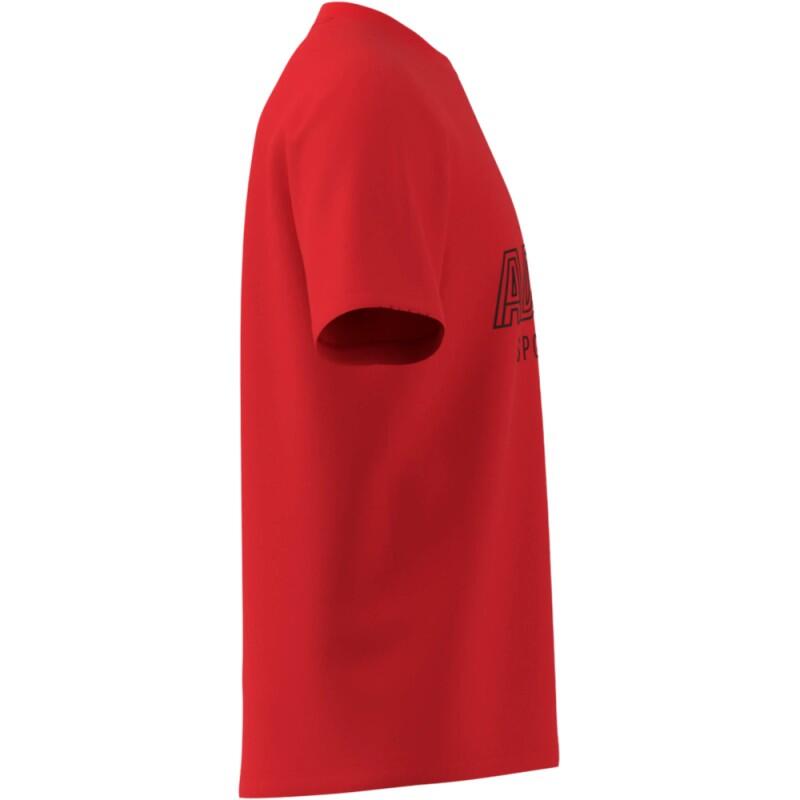 Adidas rood katoenen T-shirt heren 2/2