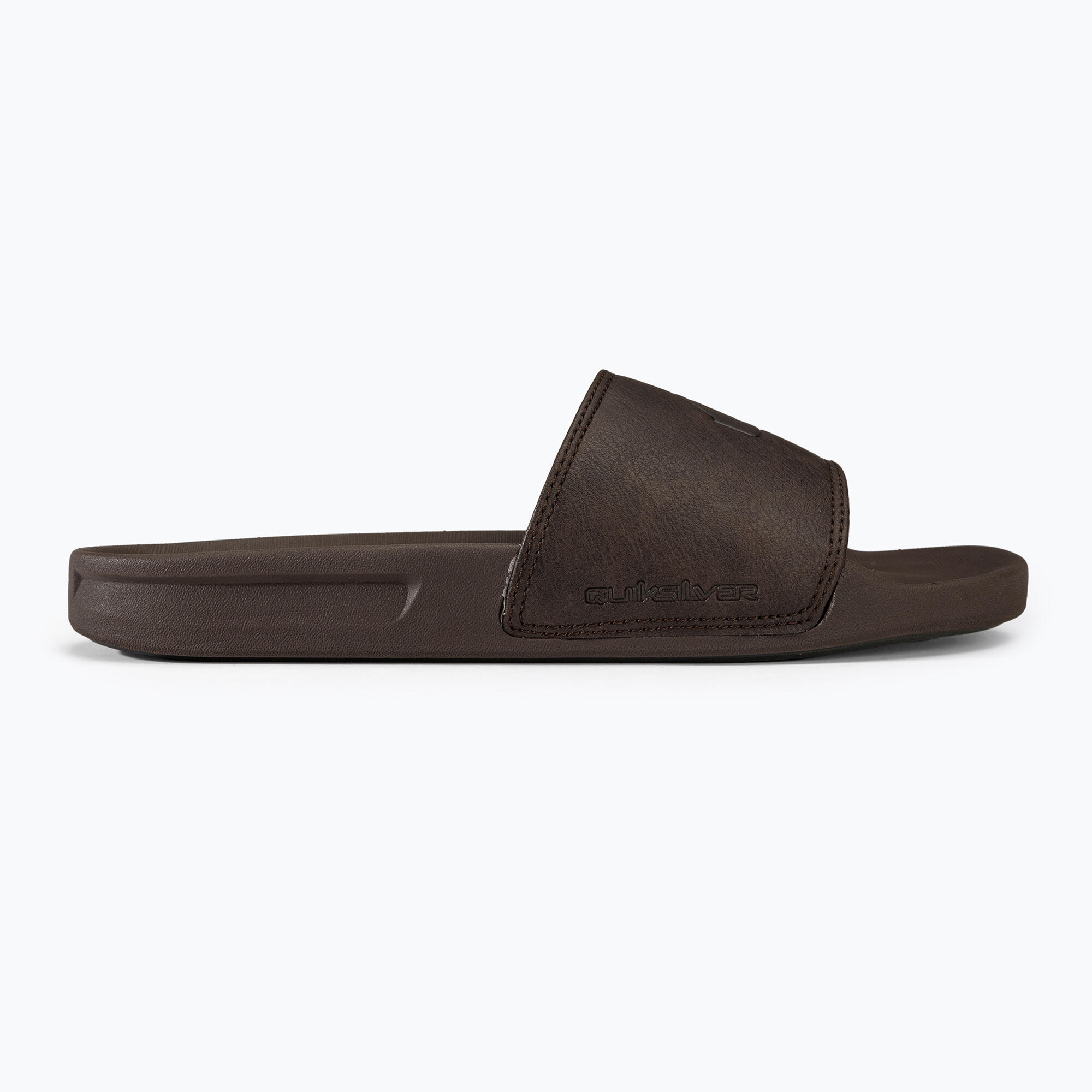 Klapki męskie Quiksilver Rivi Nubuck Slide brown 1 2/7