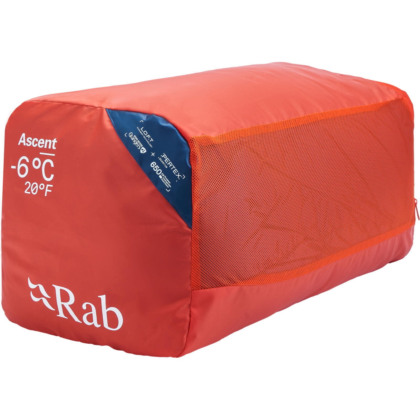 Daunen-Schlafsack Ascent -6C/20F tempest blue-maya blue 4/7