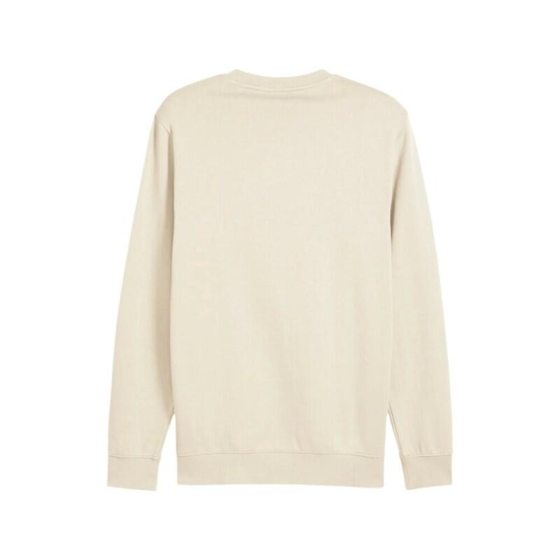 Hanorac bej crew neck bărbați Essentials Elevated
