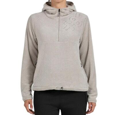 8406 dames fleece half-zip beige