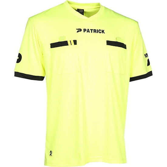 Maillot arbitre Patrick manches courtes hommes - jaune fluo