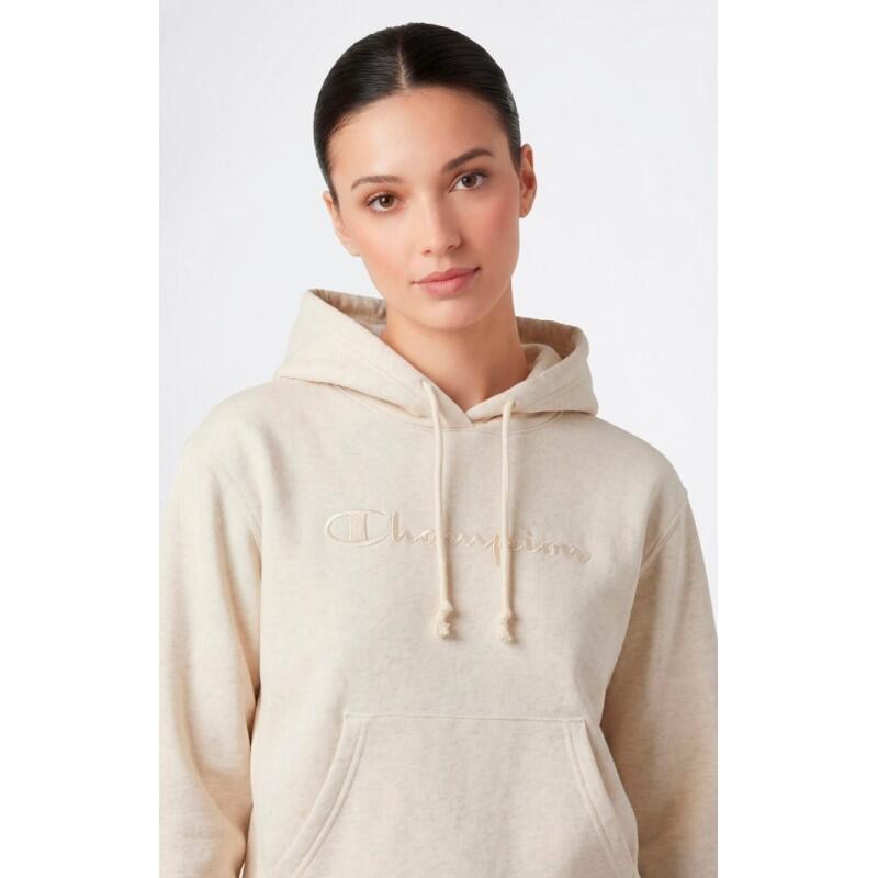 Sudadera Champion 118553 Em005 Ohmm Beige Mujer con Capucha 3/4