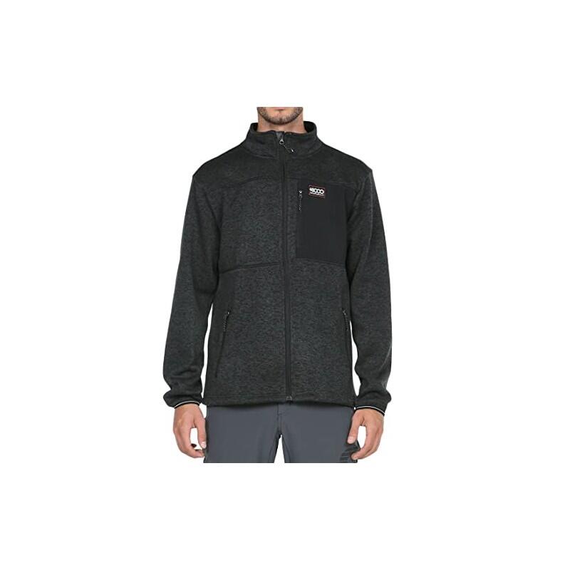 Forro polar +8000 Jurel 107 negro hombre - montaña y senderismo 5/5