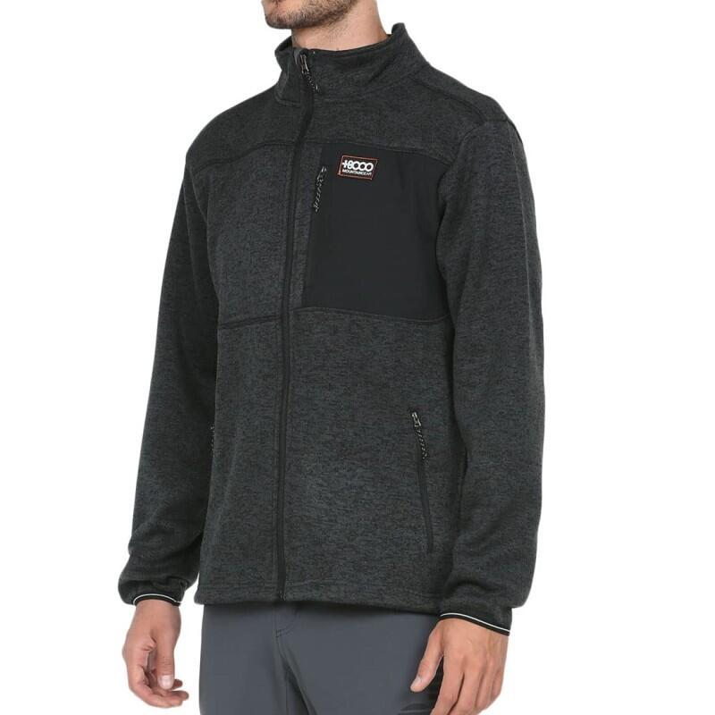 Forro polar +8000 Jurel 107 negro hombre - montaña y senderismo 4/5