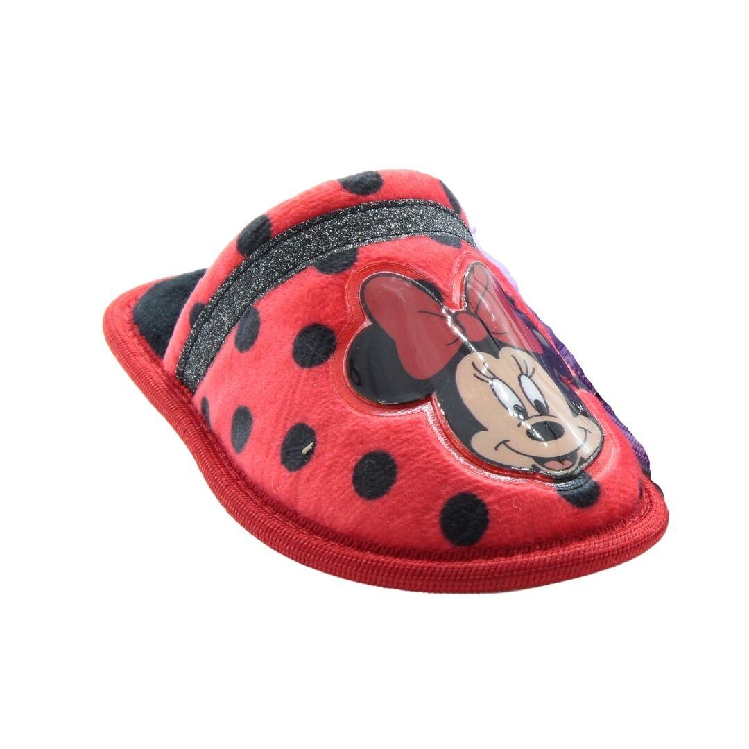 Pantoufles Minnie Mouse à pois rouges 1/1