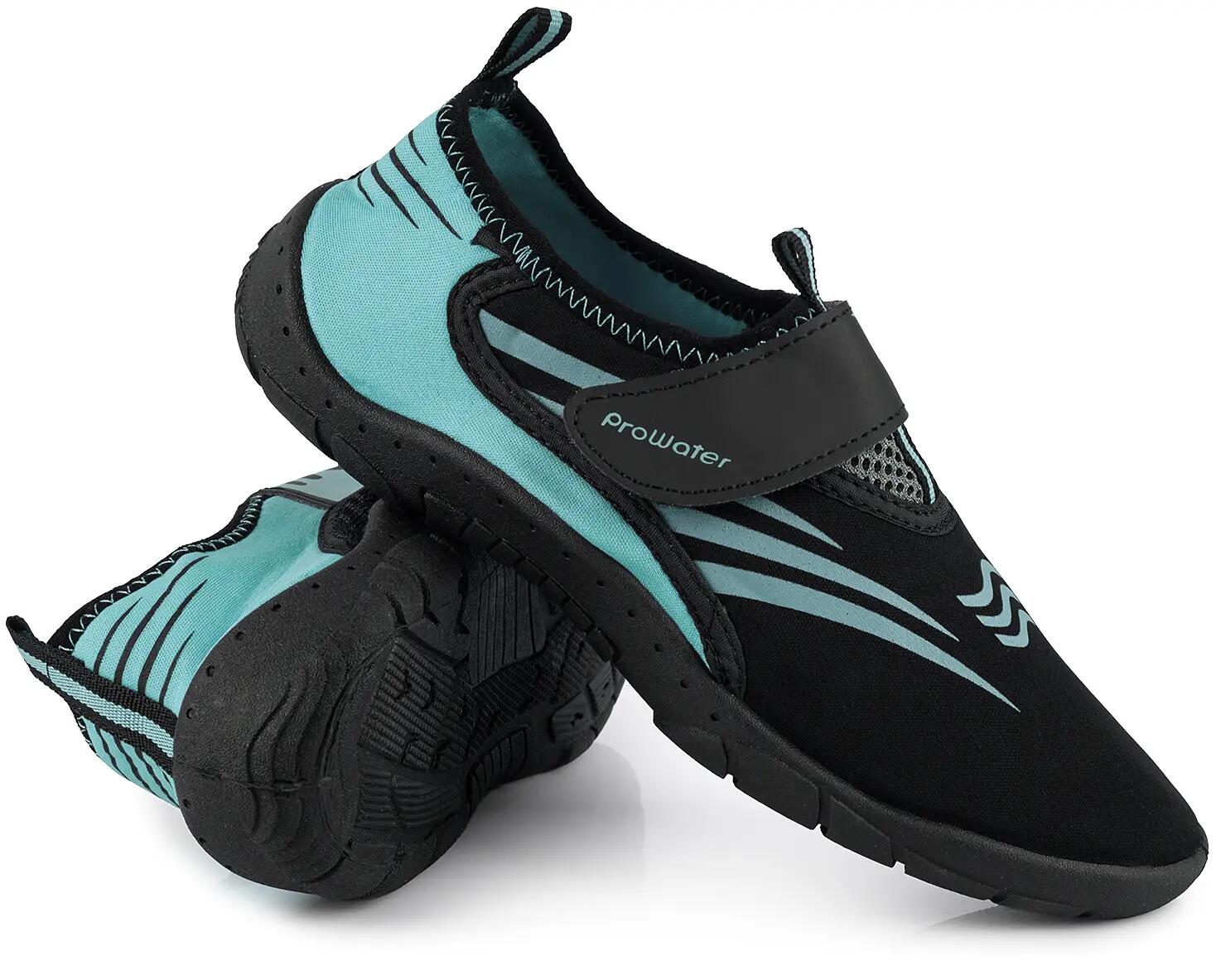 Buty do wody pływania na plażę rafę jeżowce na rzep taurkusowe 135L 4/7