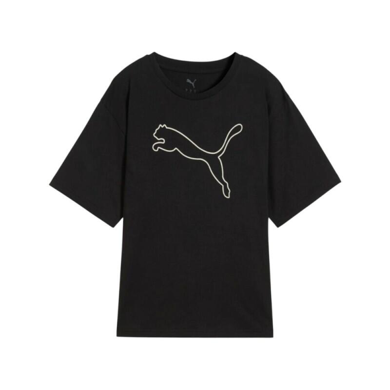 T-shirt Puma preta feminina 1/3