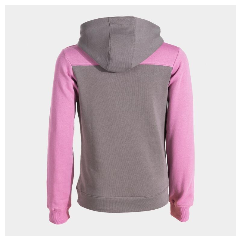Sudadera Joma Park 500801.181 gris-rosa junior con capucha 2/2