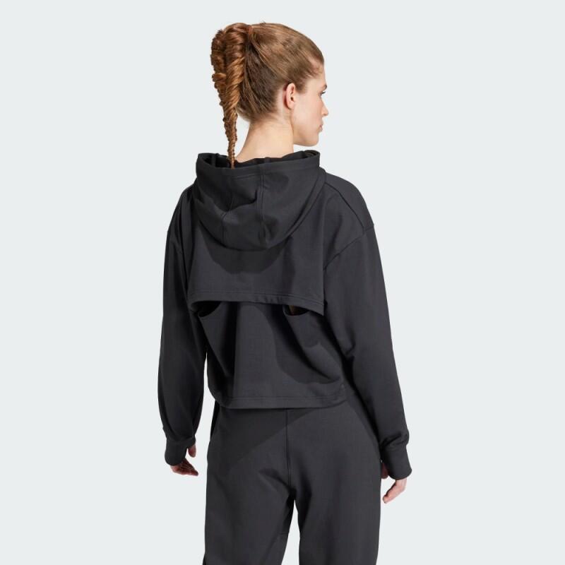 Adidas Power Hoodie preto - mulher 3/3