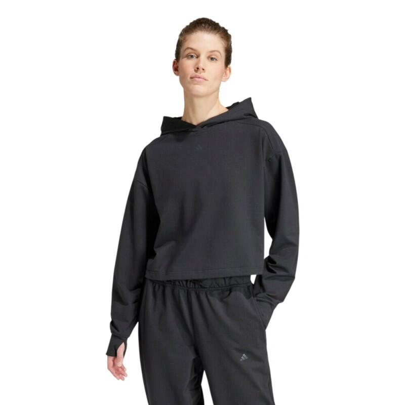 Adidas Power Hoodie preto - mulher 2/3
