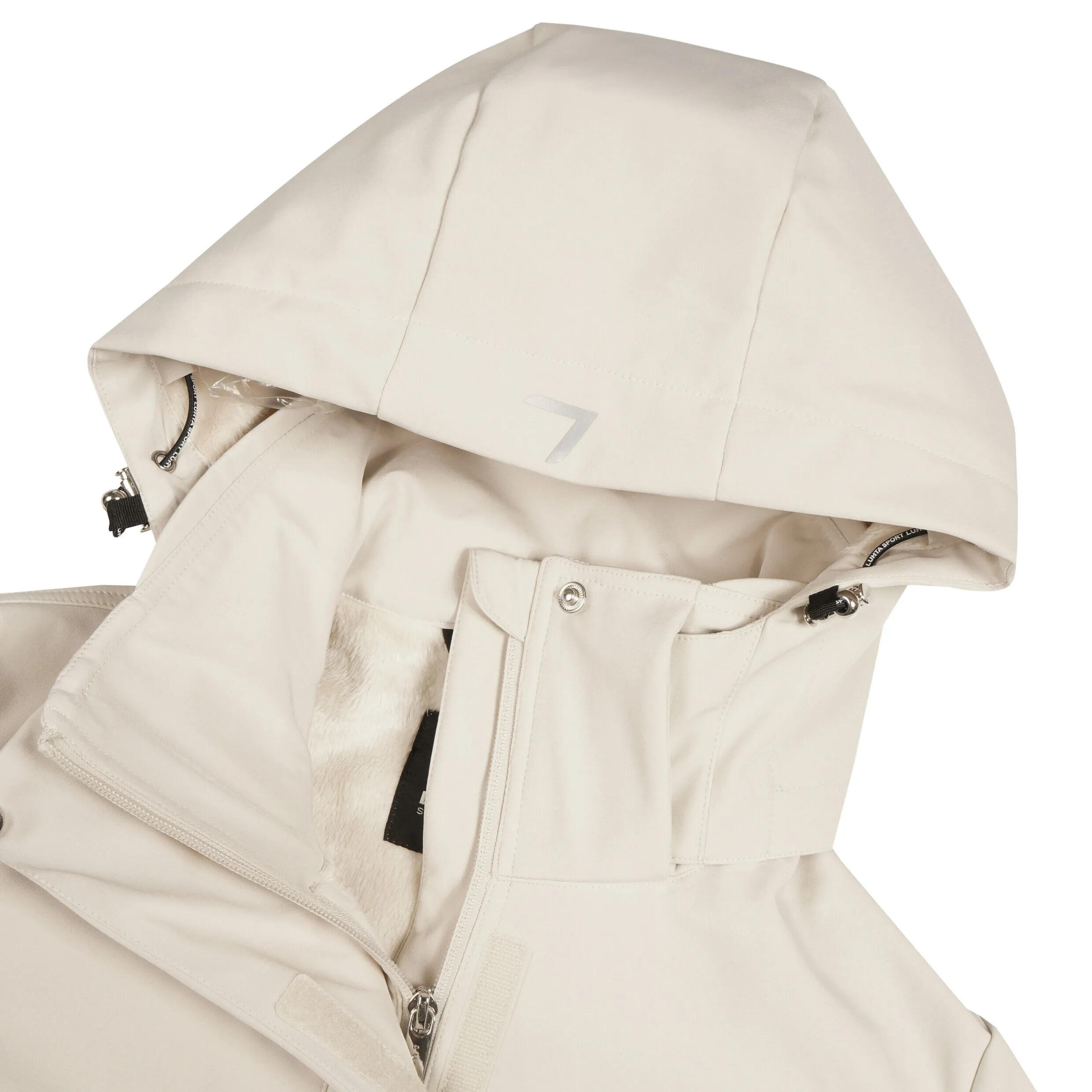 Casaco de caminhada Softshell longo interior peluciado feminino Luhta Iloniemi 4/7