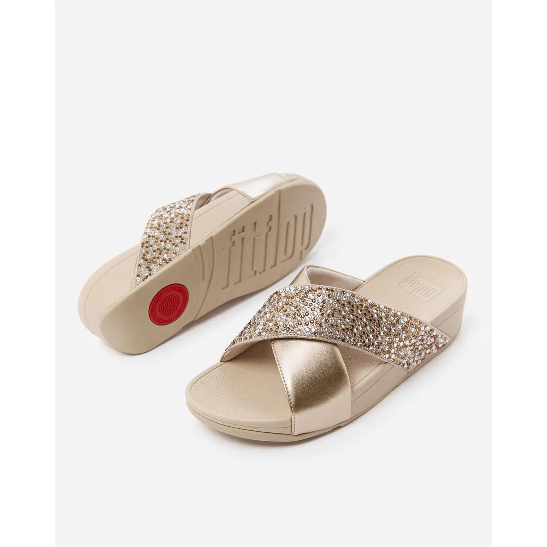Keil-Sandalen für Damen FitFlop Lulu Crystal-Mix 5/7
