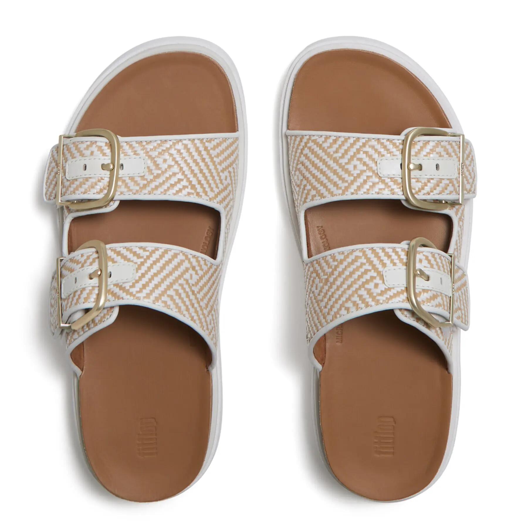 Klapki na koturnie z klamrą damskie FitFlop Gen-FF 3/7