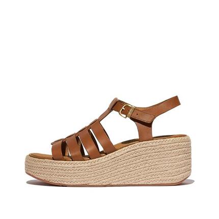 Klapki na koturnie w stylu rybaka damskie FitFlop Platfforms
