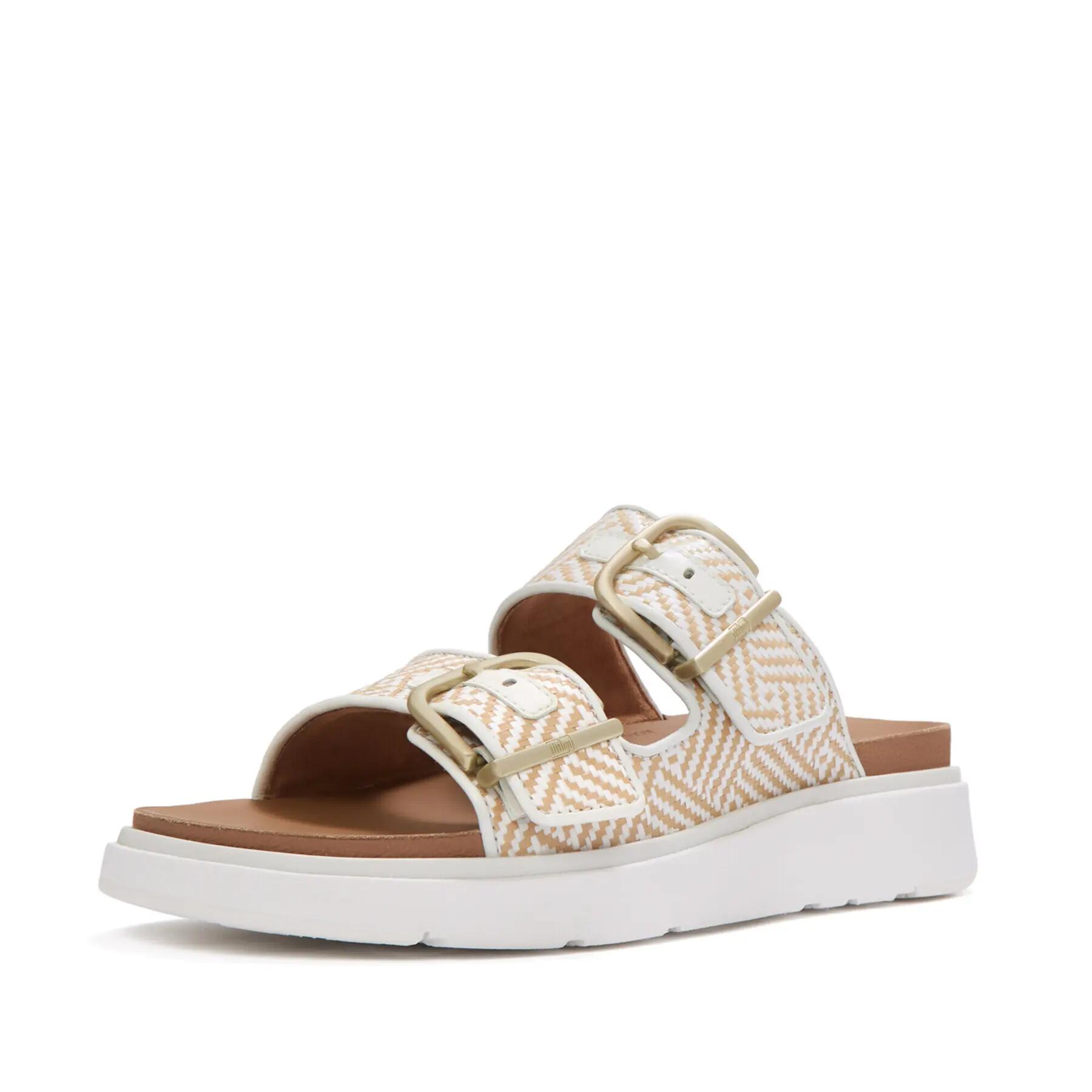 Klapki na koturnie z klamrą damskie FitFlop Gen-FF 2/7
