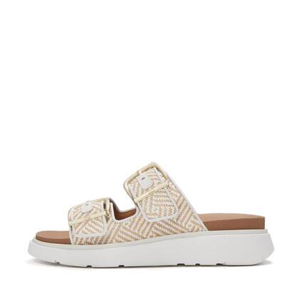 Klapki na koturnie z klamrą damskie FitFlop Gen-FF