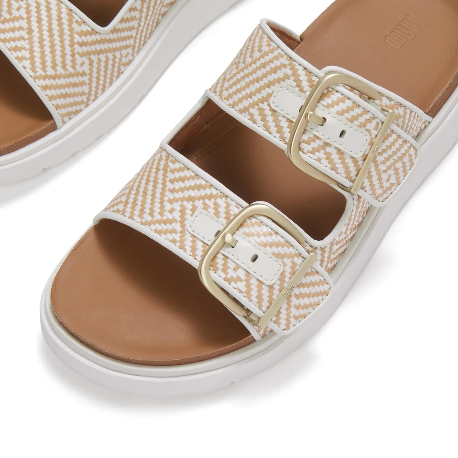 Klapki na koturnie z klamrą damskie FitFlop Gen-FF 4/7