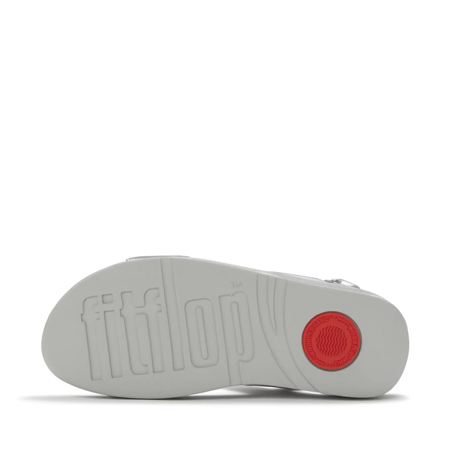 Sandalias de cuña para mujer FitFlop Lulu Ultra-Jewel Metallic 4/7