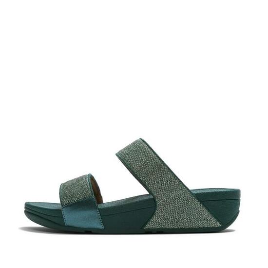 Damskie sandały na koturnie FitFlop Lulu Shimmerglitz