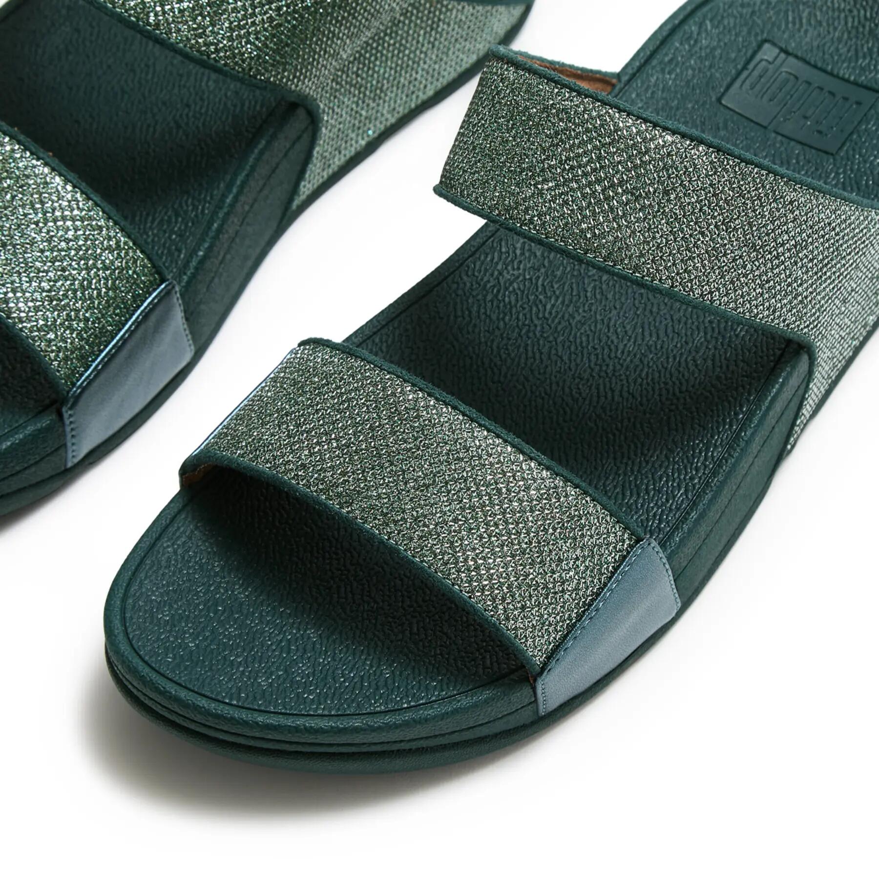 Keil-Sandalen für Damen FitFlop Lulu Shimmerglitz 4/7