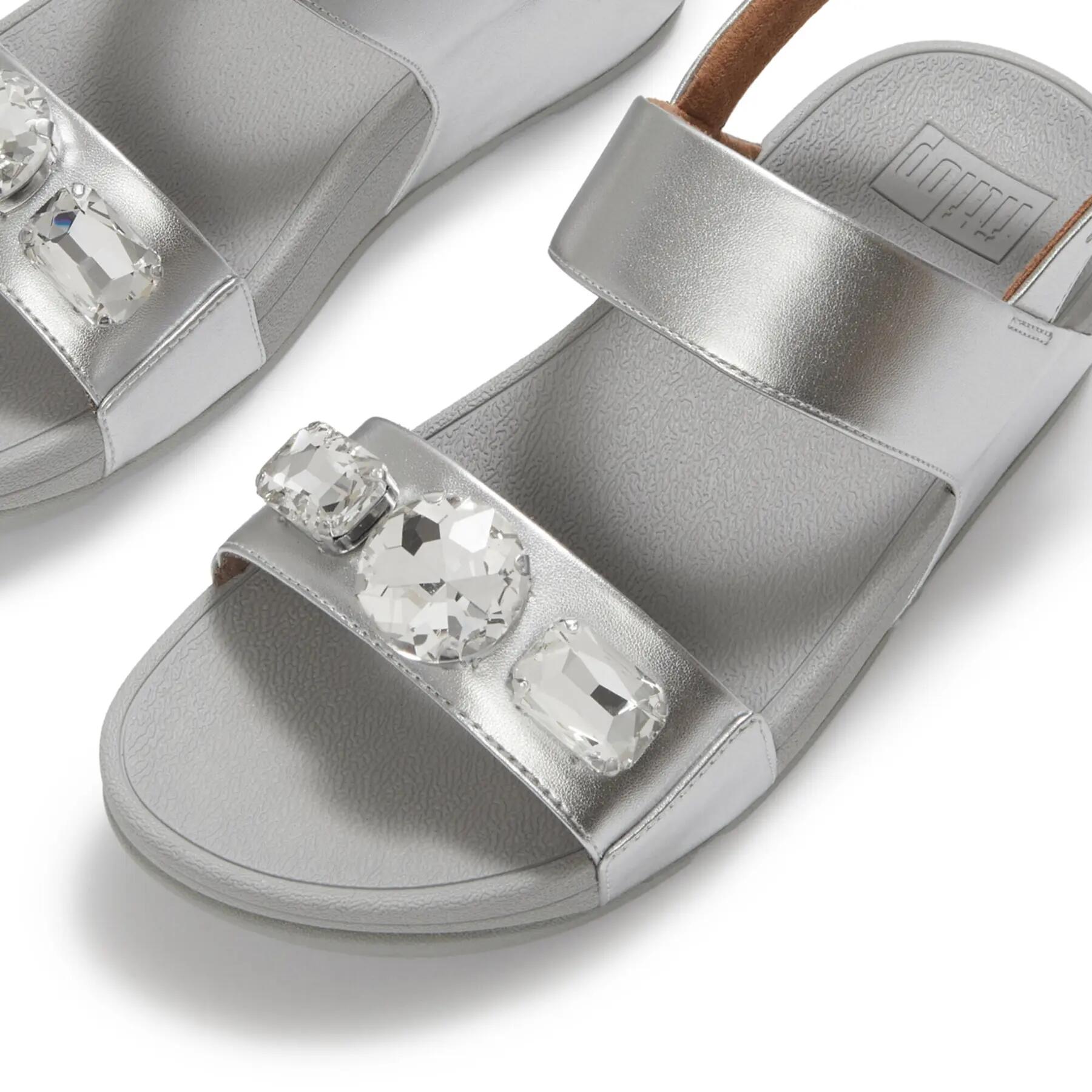 Sandalias de cuña para mujer FitFlop Lulu Ultra-Jewel Metallic 5/7