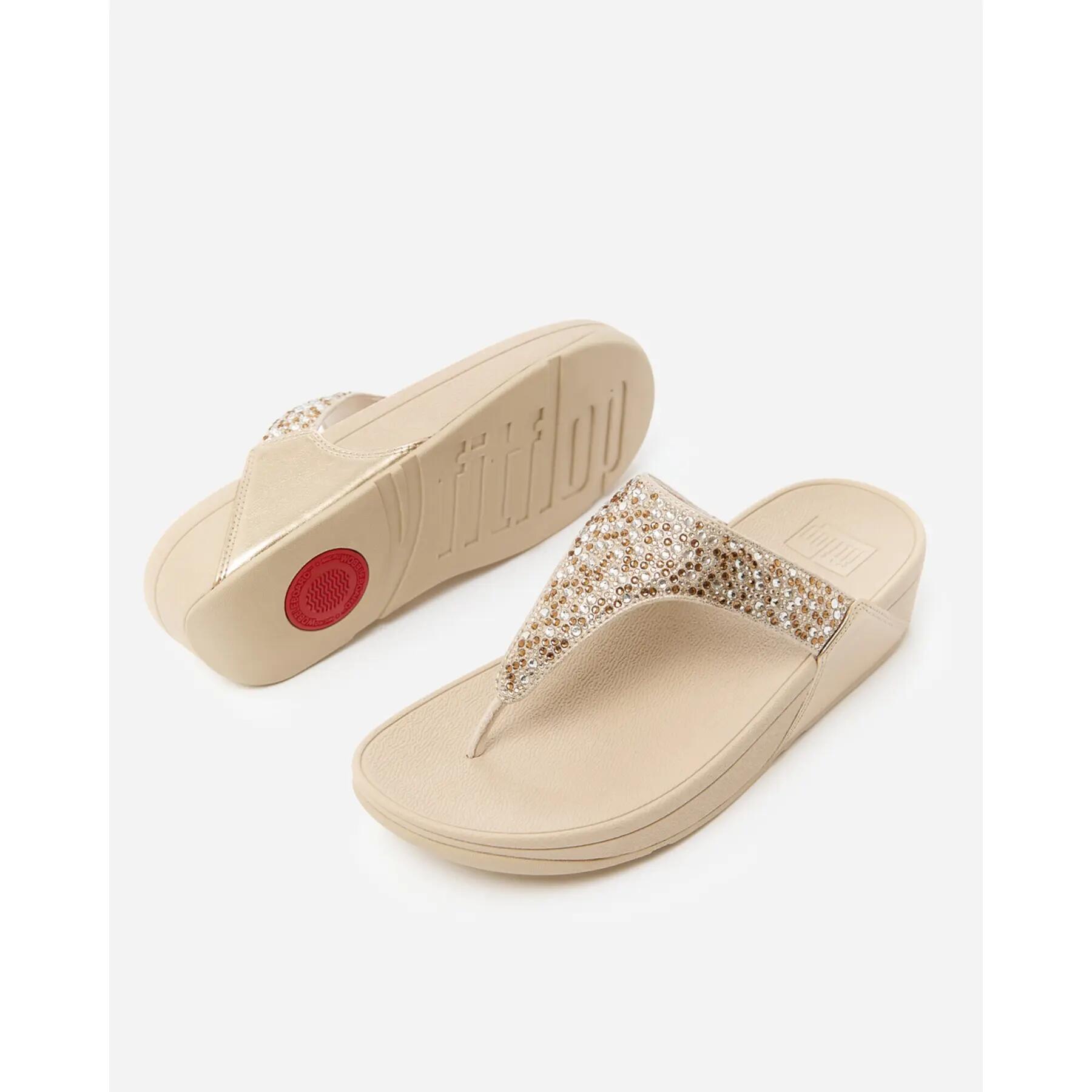 Chanclas de mujer FitFlop Lulu Crystal-Mix 5/7