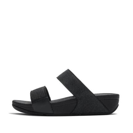 Damskie sandały na koturnie FitFlop Lulu Shimmerglitz