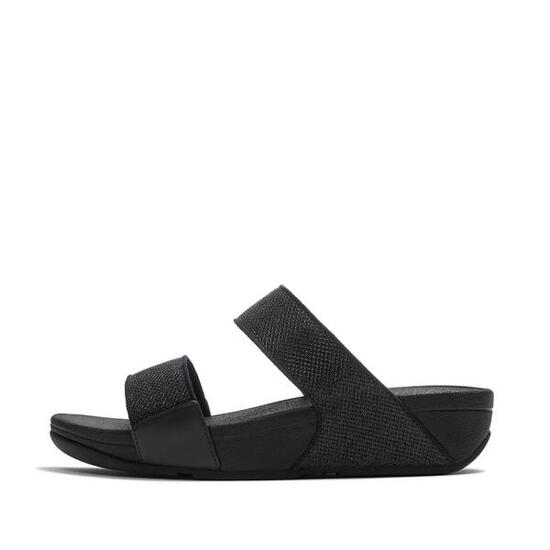Damskie sandały na koturnie FitFlop Lulu Shimmerglitz