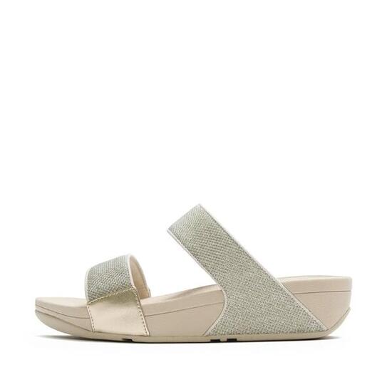 Damskie sandały na koturnie FitFlop Lulu Shimmerglitz