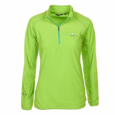 Microfleece sweatshirt met halve rits voor meisjes peak mountain fafine