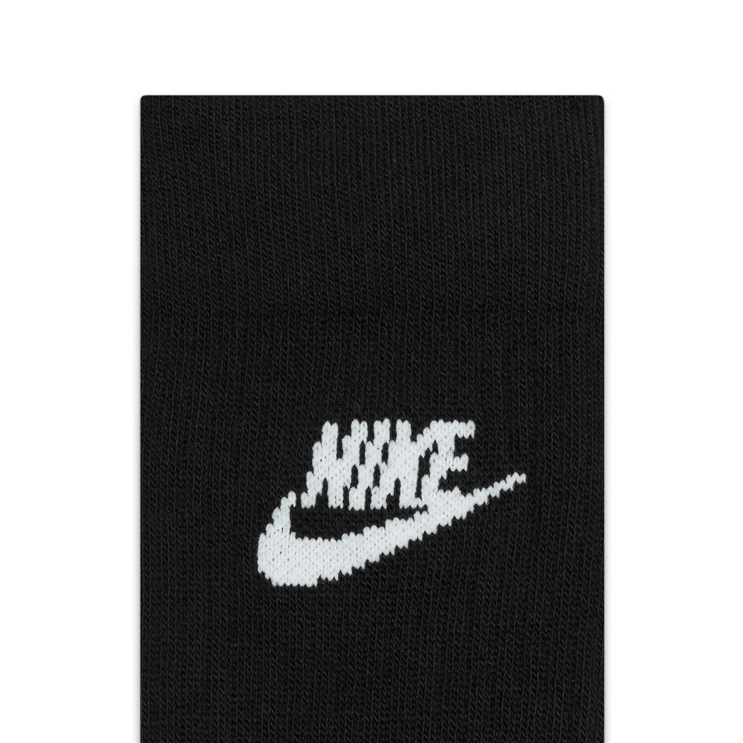 Calcetines negros Nike Sportswear Everyday Essential Crew unisex (x3)</s 4/4