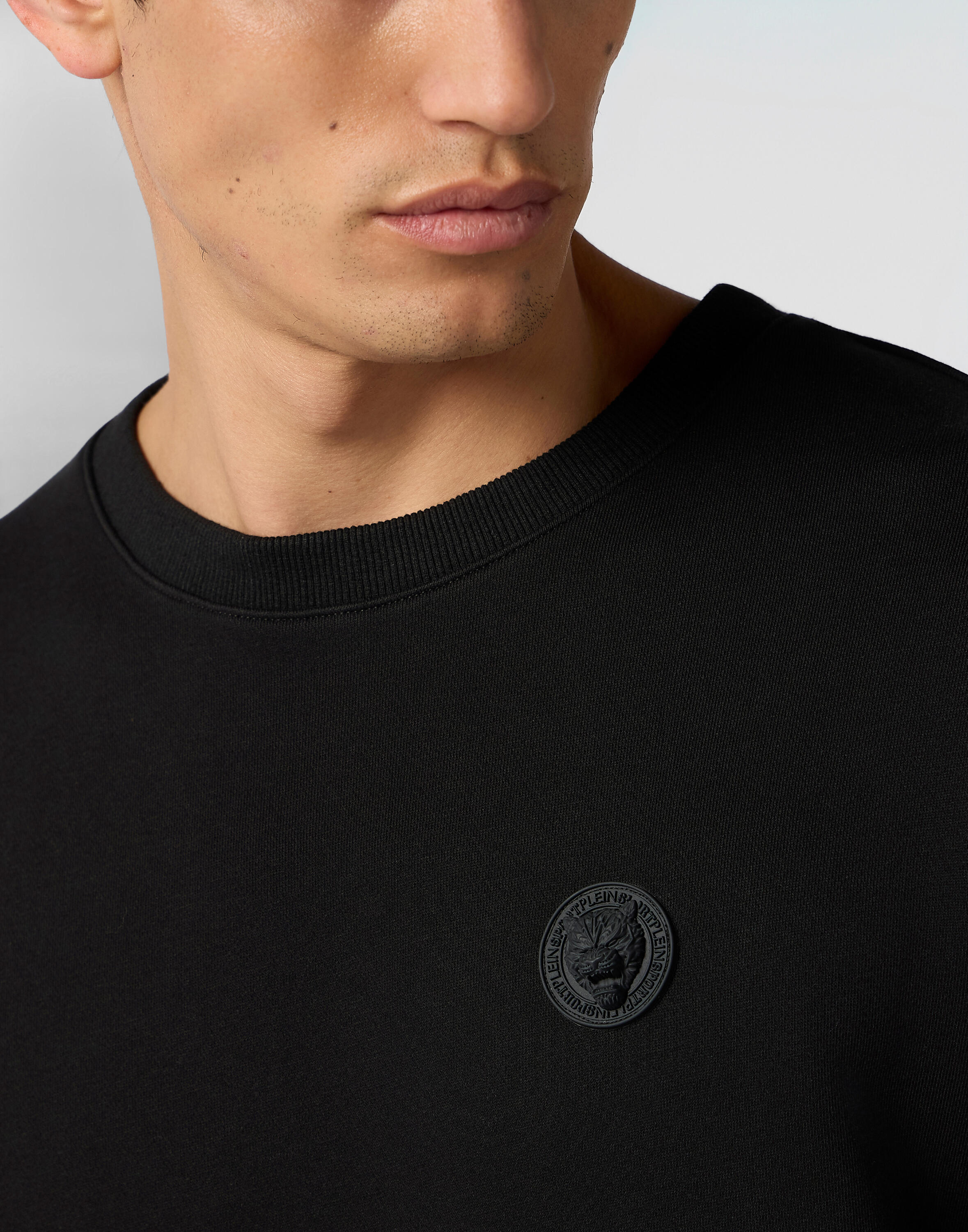 Fleece Round Neck Sweatshirt 3D Tiger 5/5