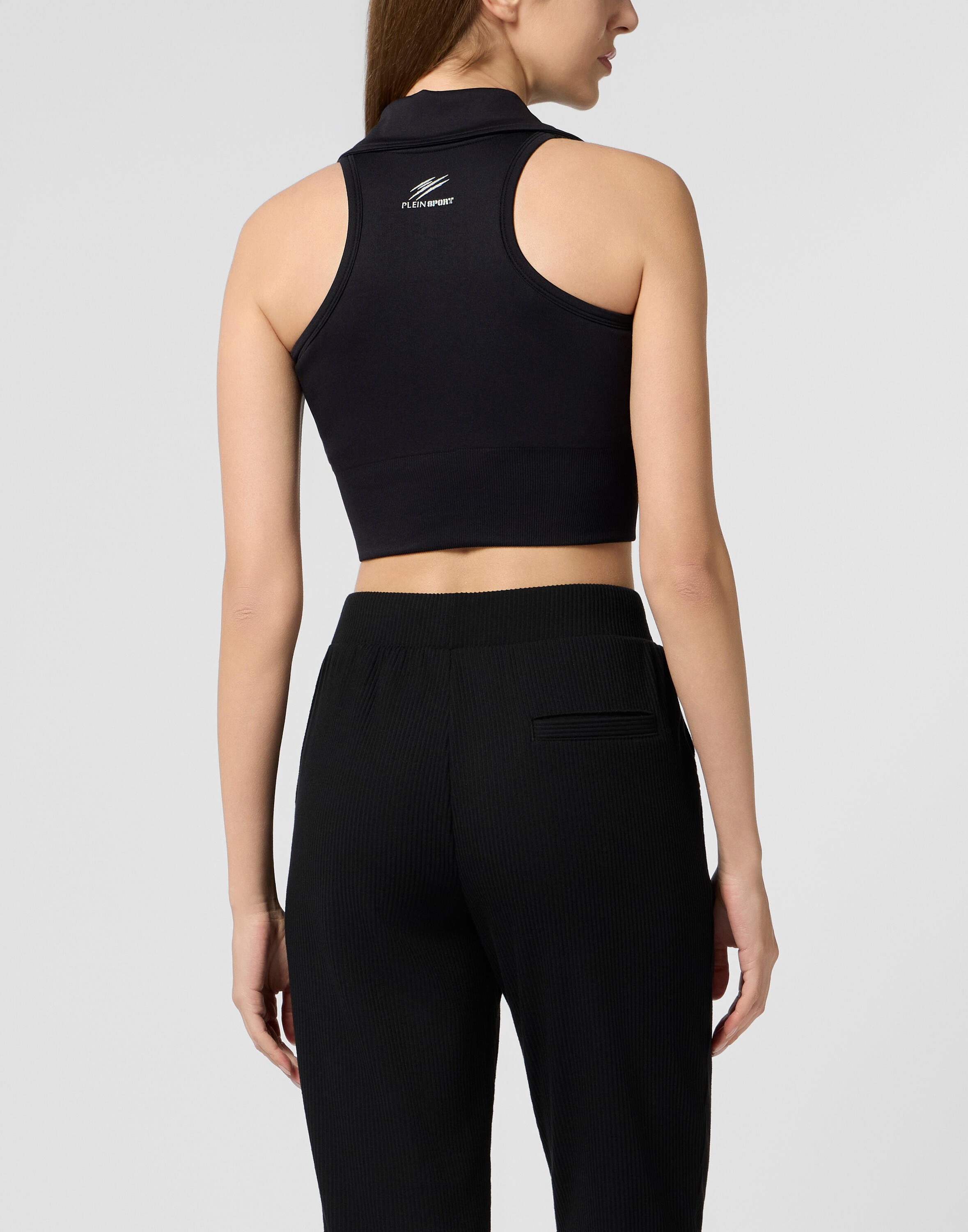 Polo Neck Cropped Top Ps 4/5