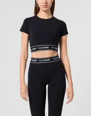 Fleece cropped t-shirt