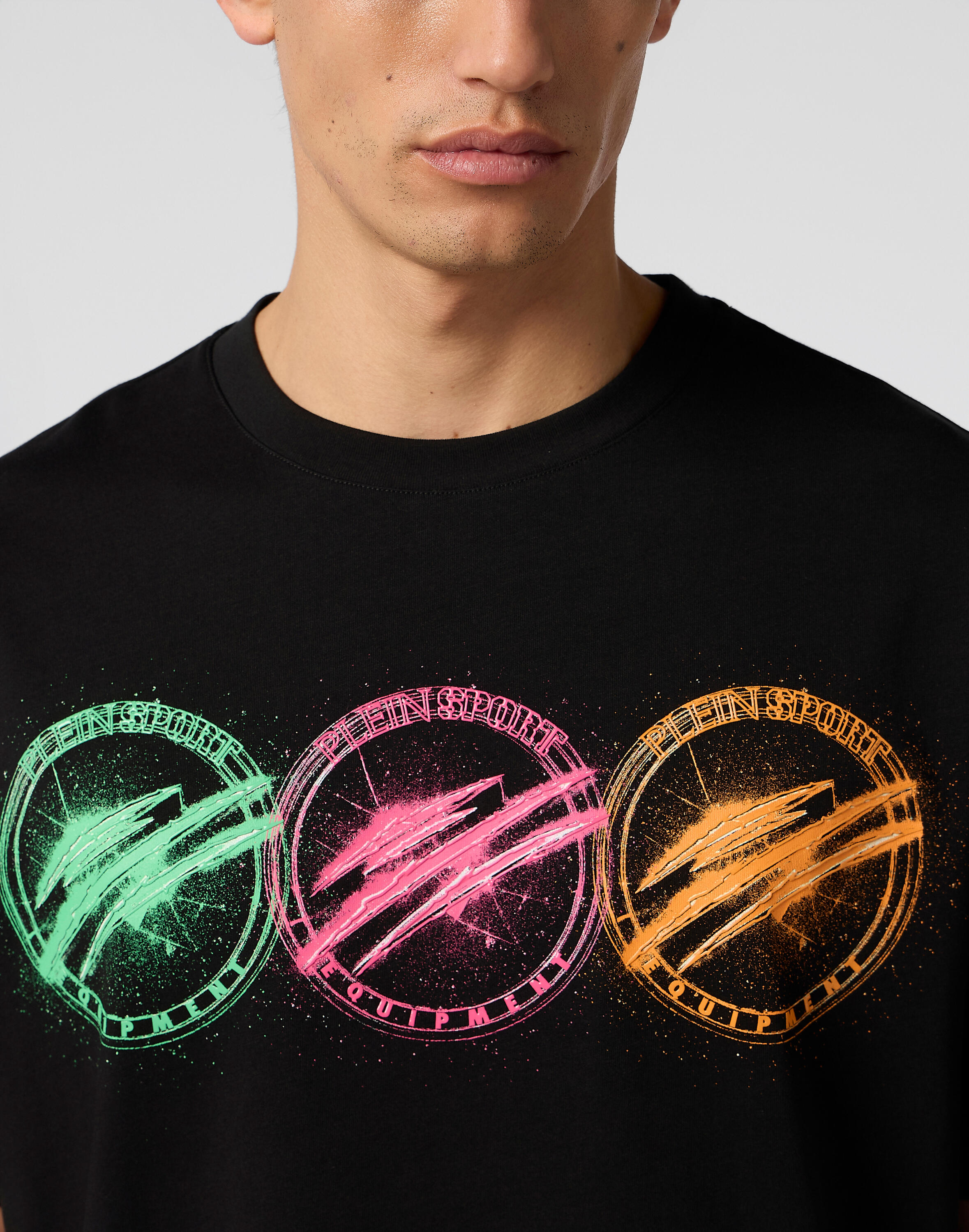 Round Neck T-Shirt Multicolor Scratch 5/5